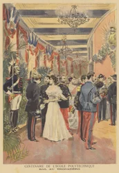 Bal in het Trocadero ter viering van het eeuwfeest van de Ecole Polytechnique